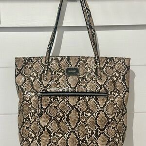 Nine West Brown and Black Snake Print Tote